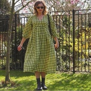 Beyond Nine Ceca Gingham Dress Size XL